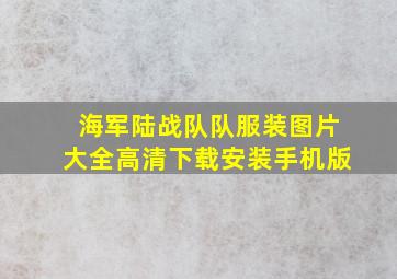 海军陆战队队服装图片大全高清下载安装手机版