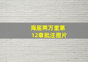 海底两万里第12章批注图片