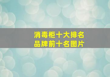 消毒柜十大排名品牌前十名图片