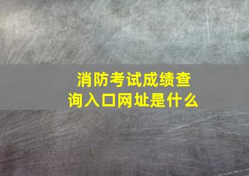 消防考试成绩查询入口网址是什么