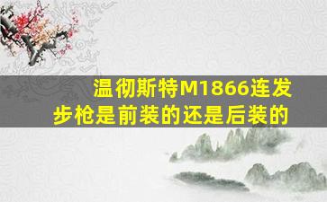 温彻斯特M1866连发步枪是前装的还是后装的