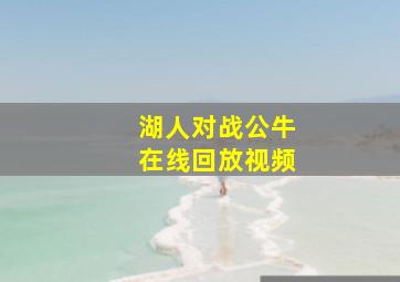 湖人对战公牛在线回放视频