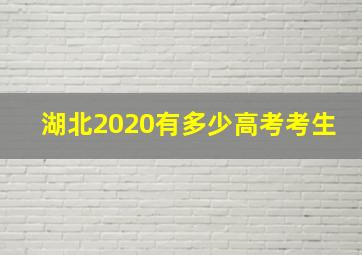 湖北2020有多少高考考生