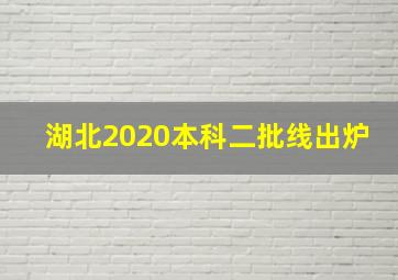 湖北2020本科二批线出炉