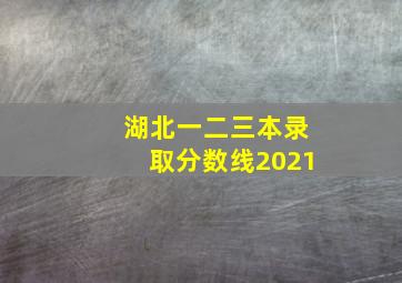 湖北一二三本录取分数线2021