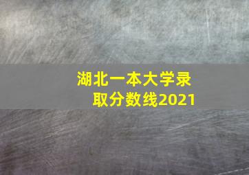 湖北一本大学录取分数线2021