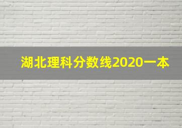 湖北理科分数线2020一本