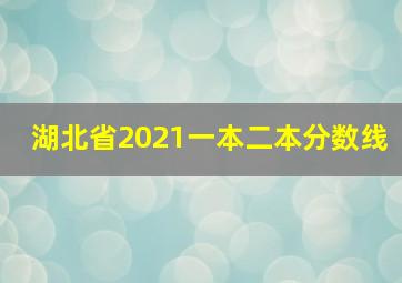 湖北省2021一本二本分数线