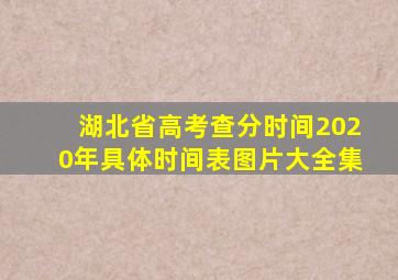 湖北省高考查分时间2020年具体时间表图片大全集