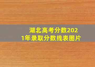 湖北高考分数2021年录取分数线表图片