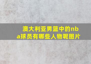 澳大利亚男篮中的nba球员有哪些人物呢图片