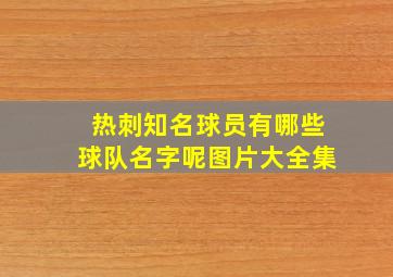 热刺知名球员有哪些球队名字呢图片大全集