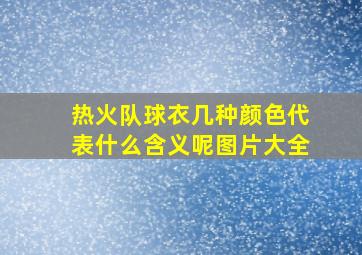 热火队球衣几种颜色代表什么含义呢图片大全