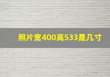 照片宽400高533是几寸