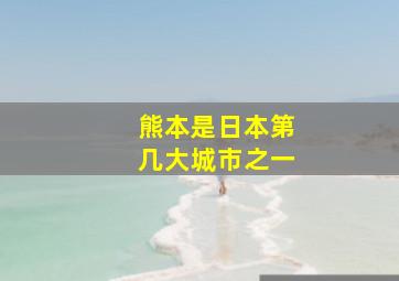 熊本是日本第几大城市之一