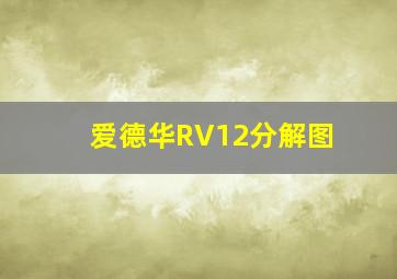 爱德华RV12分解图