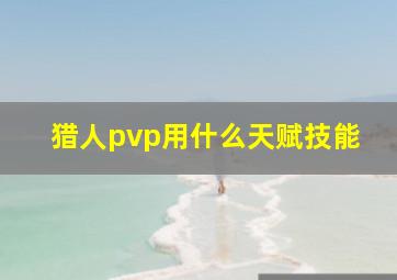 猎人pvp用什么天赋技能