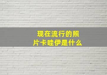 现在流行的照片卡哇伊是什么