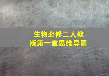 生物必修二人教版第一章思维导图