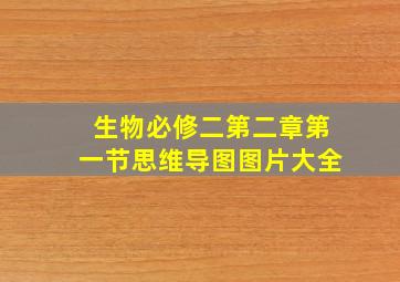 生物必修二第二章第一节思维导图图片大全