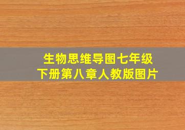 生物思维导图七年级下册第八章人教版图片