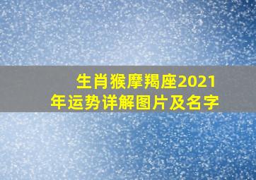 生肖猴摩羯座2021年运势详解图片及名字