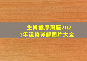 生肖猴摩羯座2021年运势详解图片大全