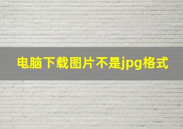 电脑下载图片不是jpg格式