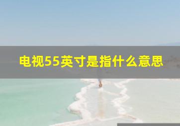 电视55英寸是指什么意思