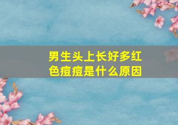 男生头上长好多红色痘痘是什么原因