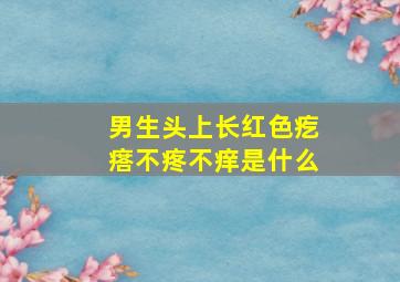 男生头上长红色疙瘩不疼不痒是什么