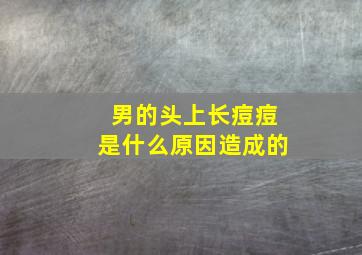 男的头上长痘痘是什么原因造成的