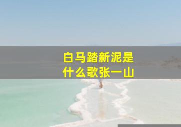 白马踏新泥是什么歌张一山