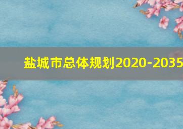 盐城市总体规划2020-2035