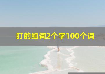 盯的组词2个字100个词