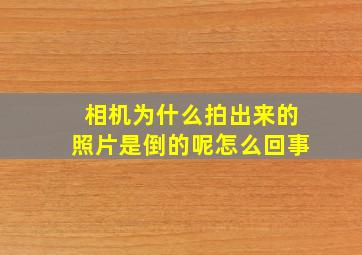 相机为什么拍出来的照片是倒的呢怎么回事