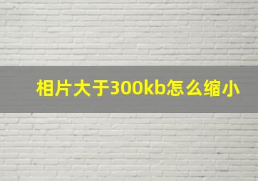 相片大于300kb怎么缩小