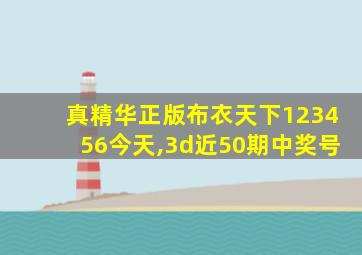 真精华正版布衣天下123456今天,3d近50期中奖号