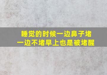 睡觉的时候一边鼻子堵一边不堵早上也是被堵醒