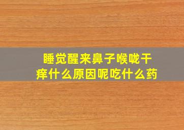 睡觉醒来鼻子喉咙干痒什么原因呢吃什么药