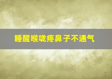 睡醒喉咙疼鼻子不通气