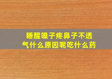 睡醒嗓子疼鼻子不透气什么原因呢吃什么药