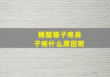 睡醒嗓子疼鼻子疼什么原因呢