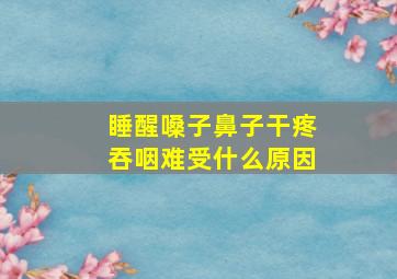 睡醒嗓子鼻子干疼吞咽难受什么原因