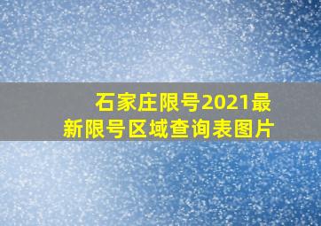 石家庄限号2021最新限号区域查询表图片