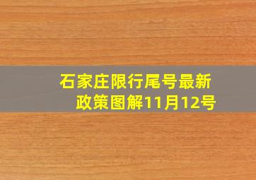 石家庄限行尾号最新政策图解11月12号