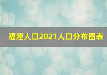 福建人口2021人口分布图表