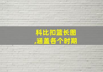 科比扣篮长图,涵盖各个时期