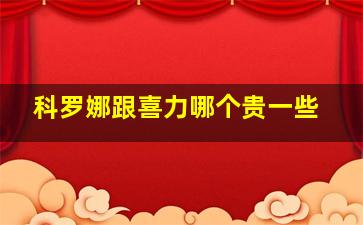 科罗娜跟喜力哪个贵一些