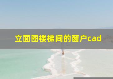 立面图楼梯间的窗户cad